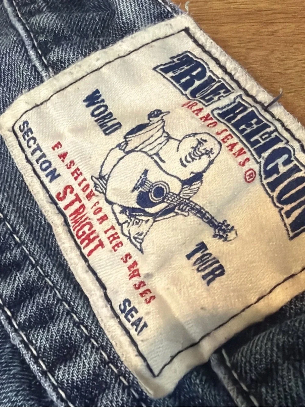 Men’s True Religion Section Straight Sz 30 (32x32) 100% Cotton Flap Pocket